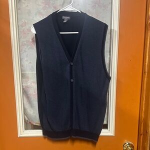 Van Heusen Navy Button-Up sweater Vest